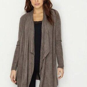 Barefoot Dreams | Taupe Open Waterfall Cardigan Sweater Size Small/Medium
